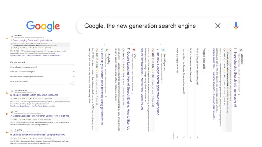 Google, the new generation search engine