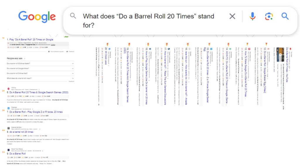 What does “Do a Barrel Roll 20 Times” stand for
